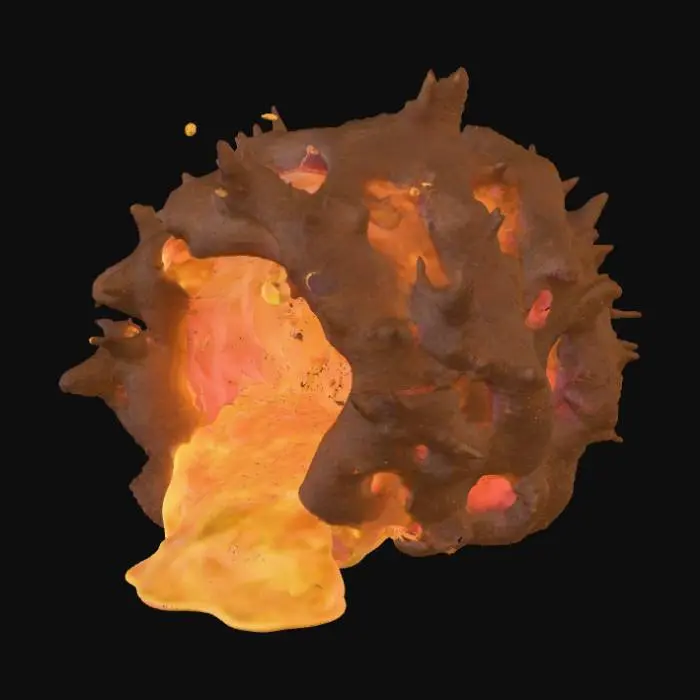 3D model for бурлящая масса в виде хобота