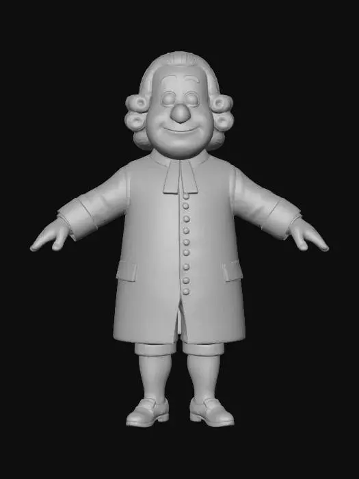 3D model for Gentle Clergyman