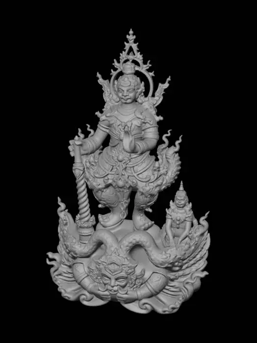 3D model for The Silver Guardian