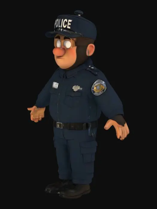3D model for Police Patrolman
