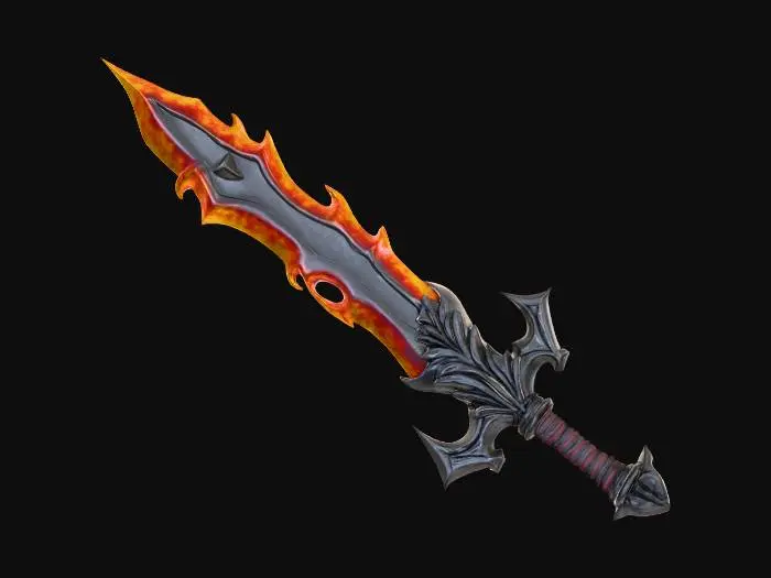 3D model for Legendary Inferno Greatsword