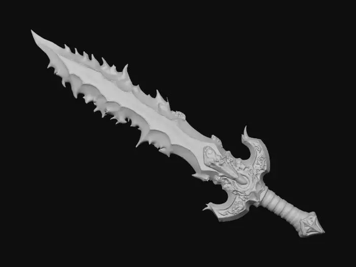 3D model for Legendary Inferno Greatsword