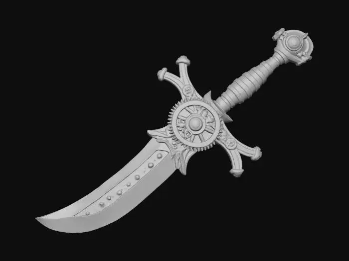 3D model for Steampunk Greatsword