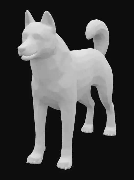 3D model for A Syberian Husky Dog