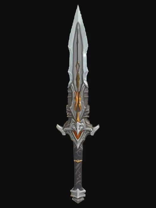 3D model for A low poly Fantasy Legendary Greatsword