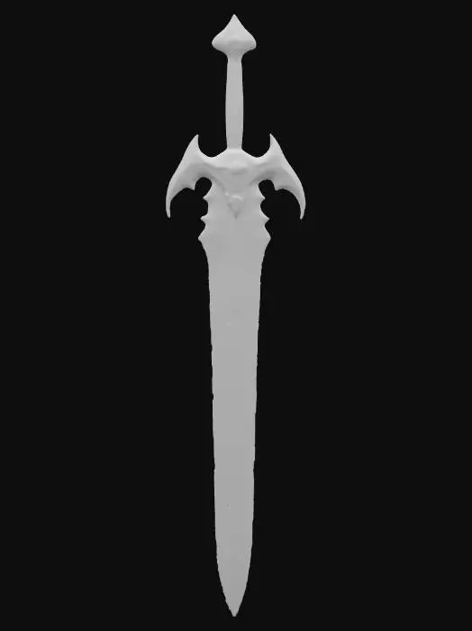3D model for Medieval Two handed fantasy Greatsword