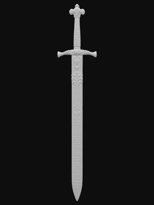 3D model for King's Zweihander