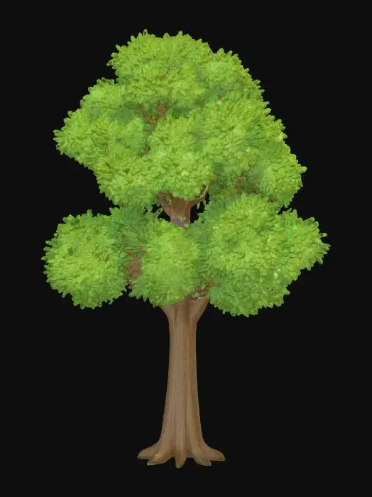 3D model for Oak tree