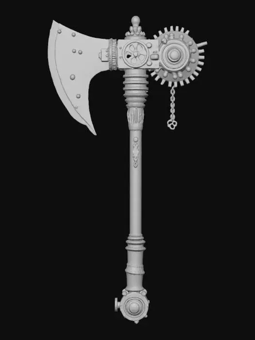 3D model for Steampunk Forge Axe