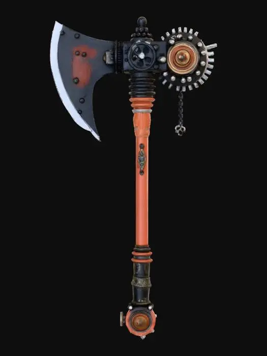 3D model for Steampunk Forge Axe
