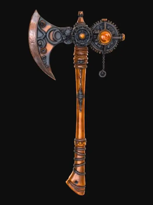 3D model for Steampunk Forge Axe