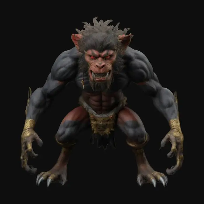 3D model for Black Myth: Wukong, Beast