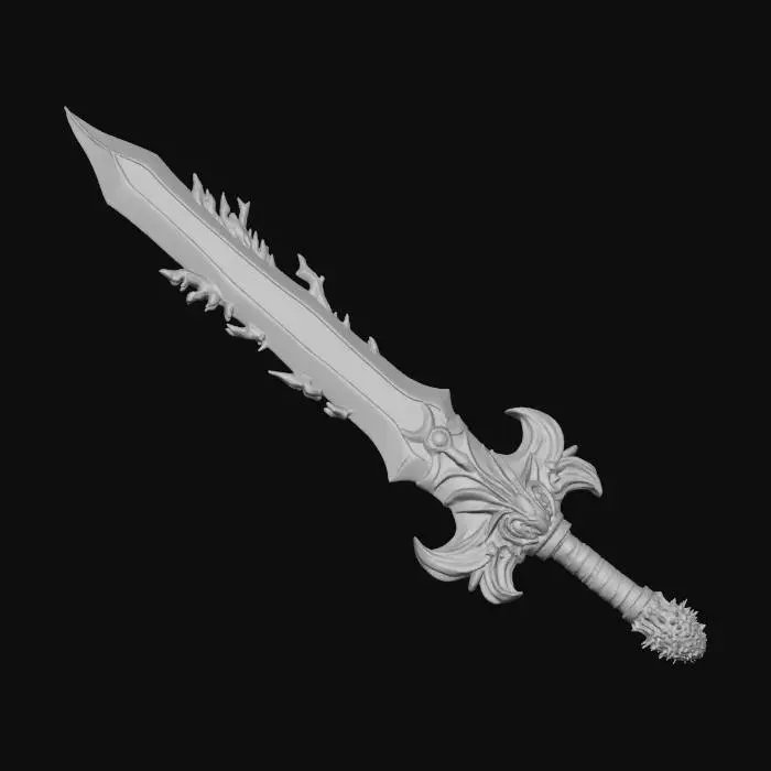 3D model for Legendary Inferno Greatsword