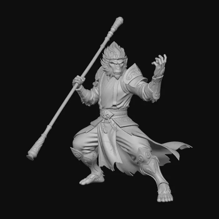 3D model for Monkey Warrior Magic