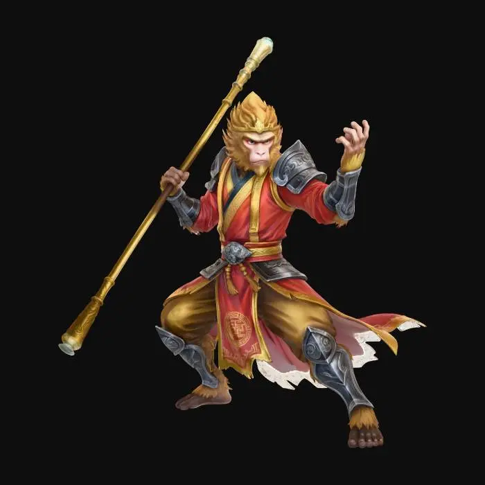 3D model for Monkey Warrior Magic