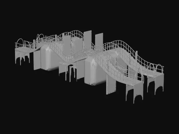 3D model for Liminal Space Pool Level