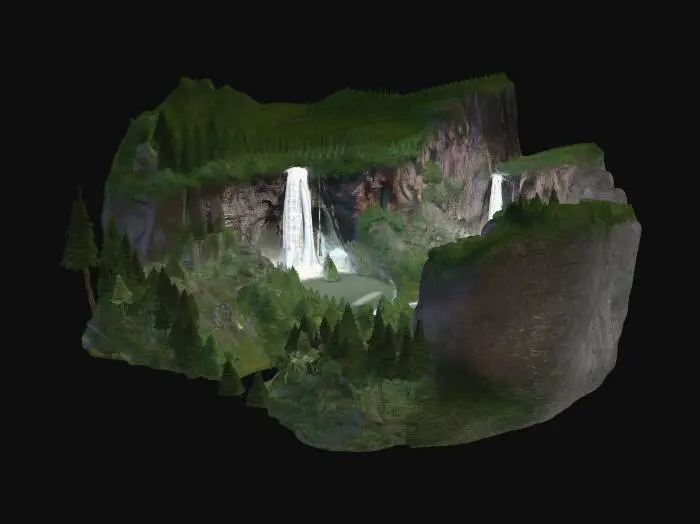 3D model for Valley of Cascading Dawn