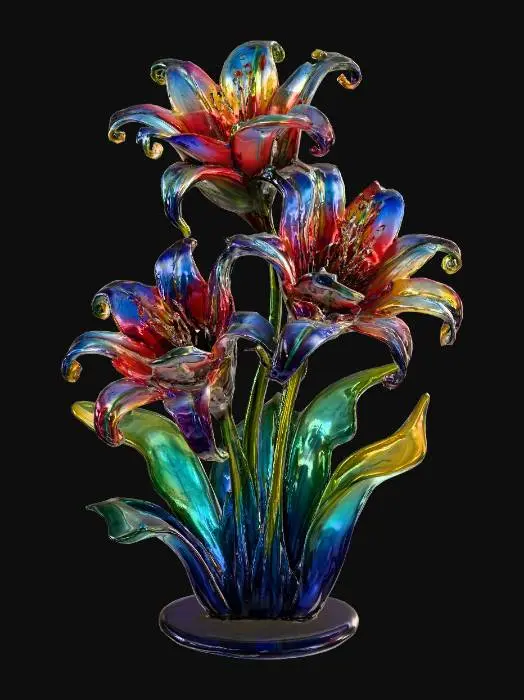 3D model for Iridescent Blossoms