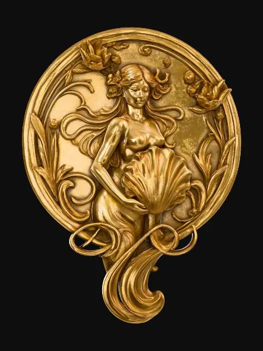 3D model for Golden Muse Medallion