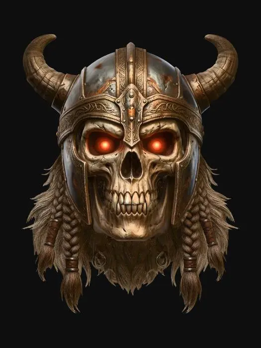3D model for Horned Skull Warlord