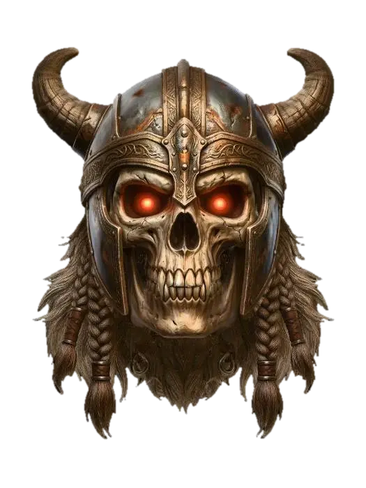 Meshy_Official的Horned Skull Warlord — 使用 Meshy AI 3D 生成器制作，免费下载 FBX OBJ GLB STL