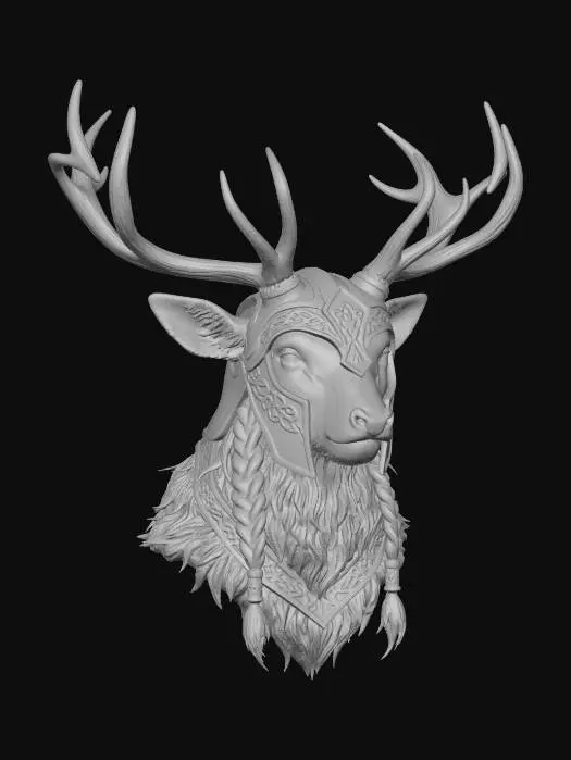 3D model for Iron-Helmed Stag
