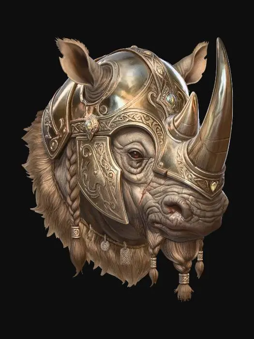 3D model for Iron Horned Rhino