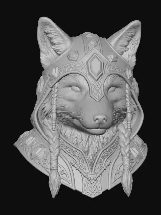 3D model for Crystal Helm Fox