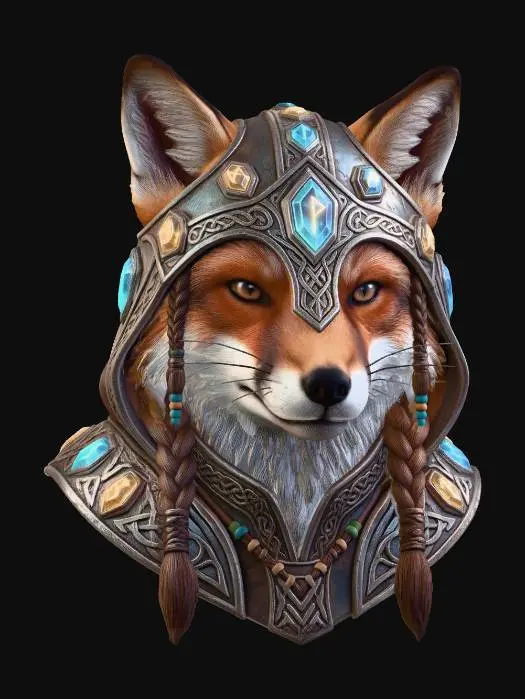 3D model for Crystal Helm Fox