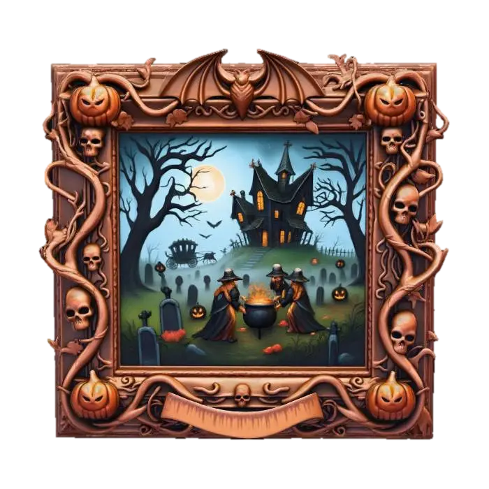 Halloween Night Gathering, #Halloween2025# - Costumes 3D model, vytvořený pomocí AI