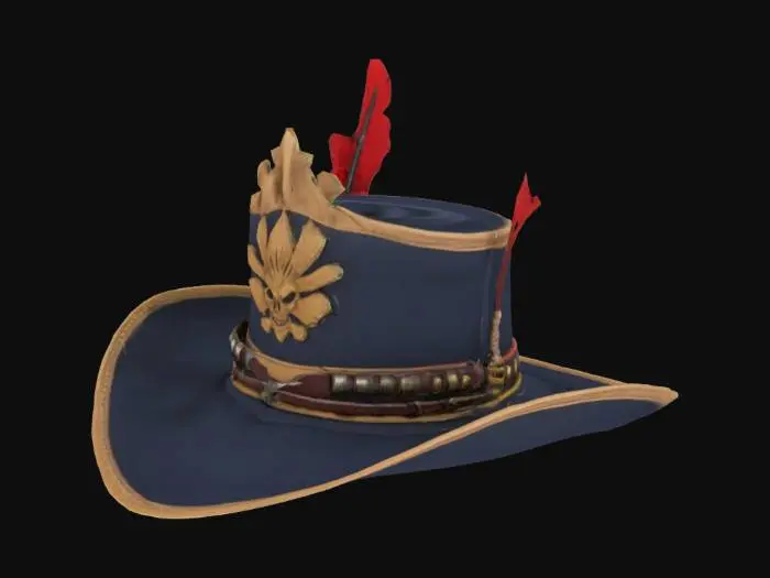 3D model for The hat of a pirate hunter navy mercenaries