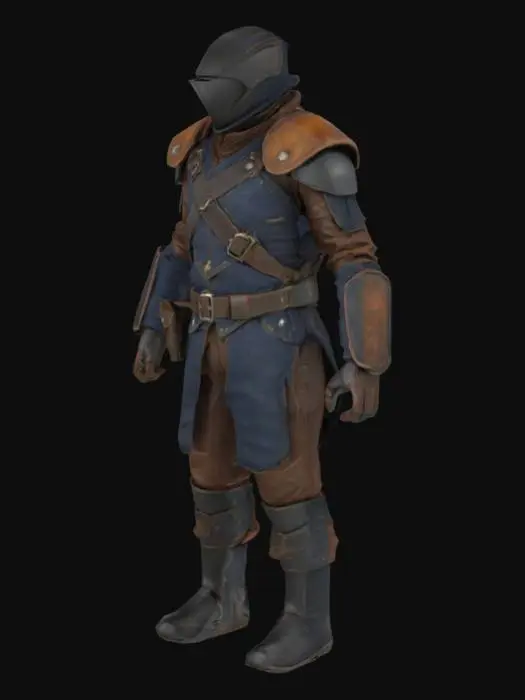 3D model for Pirate-inspired, high-res leather texture for a stealth suit.
Show battle-worn durability with realistic creases, visible stitching, detailed rivets, and rugged, handcrafted look.
Include layered armor panels, reinforced seams, and subtle finish variations (matte & semi-gloss) for weathered realism.
Add intricate stitch patterns, aged patina, and a mix of vintage and tactical style.