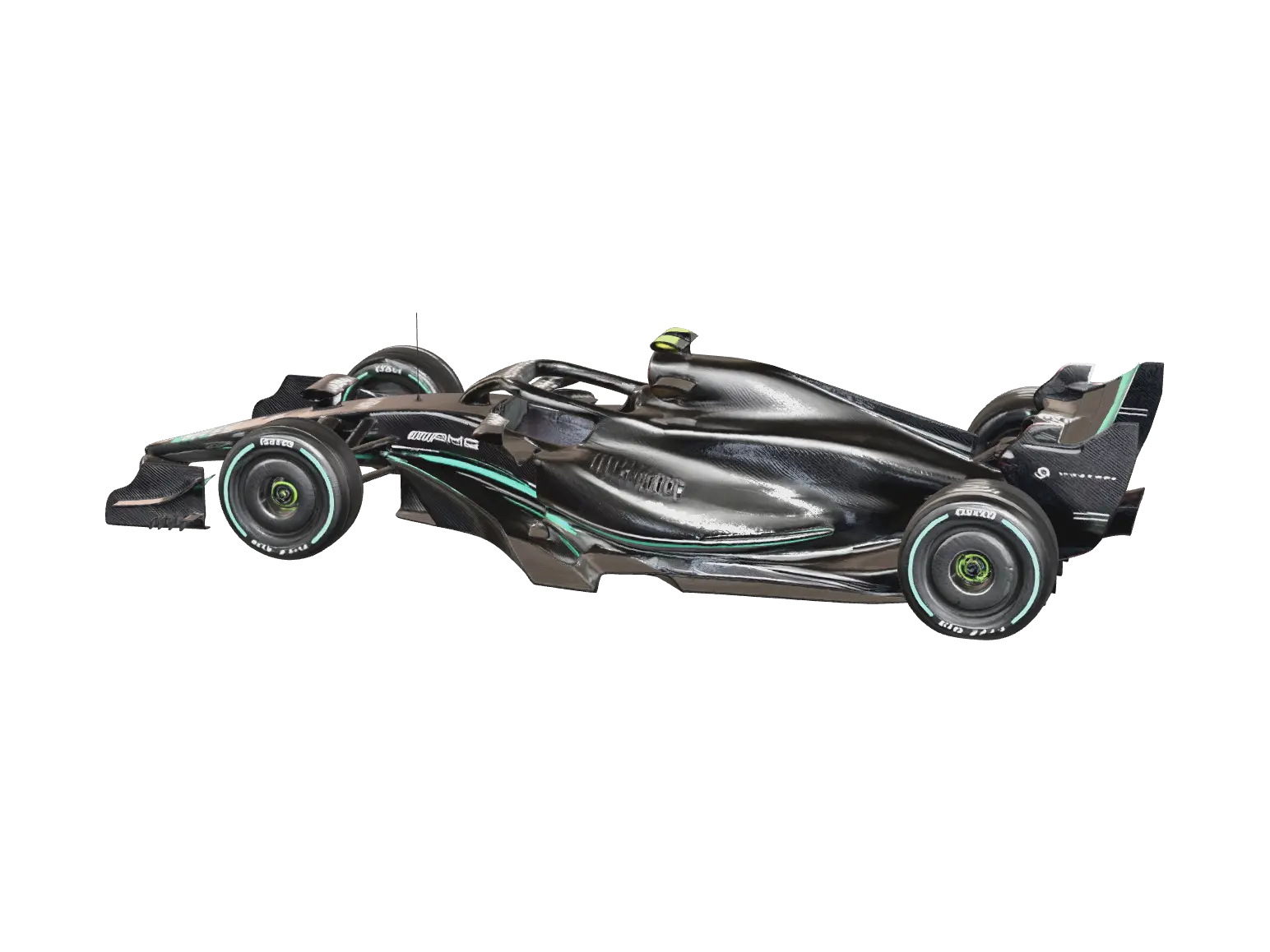 F1 Car - Racecar 3D model, vytvořený pomocí AI