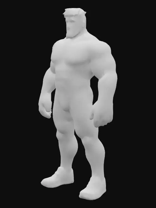 3D model for Bodybuilder Hero