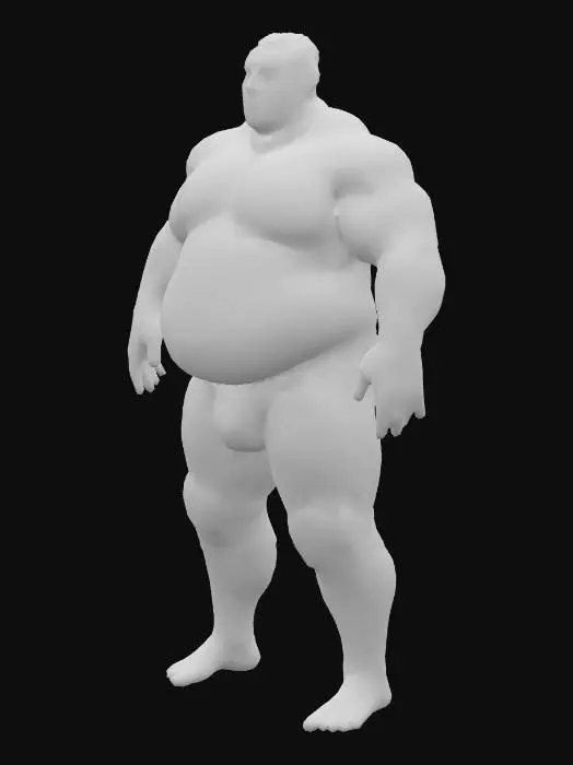 3D model for Wrestling Champion