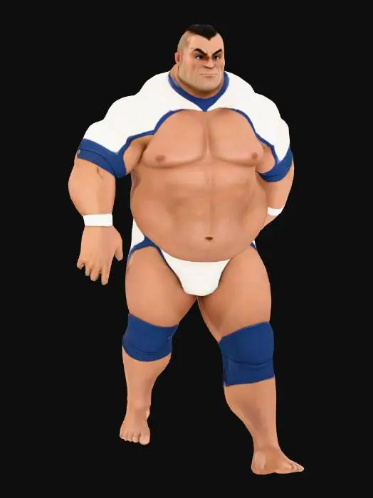 3D model for Wrestling Champion
