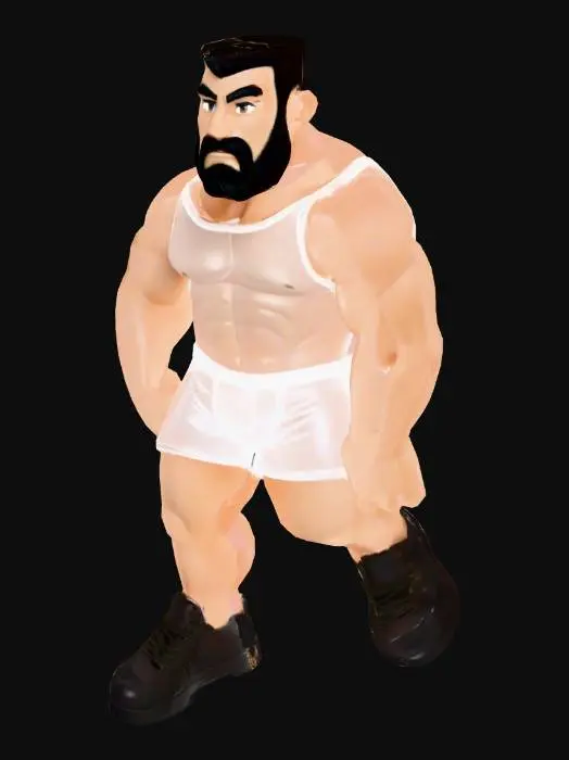 3D model for Strongman in Armor