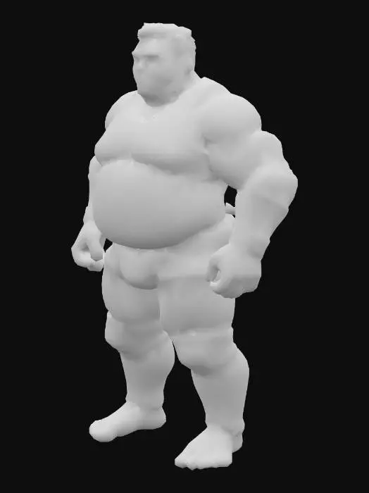 3D model for Wrestling Champion