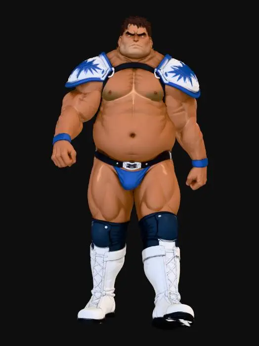 3D model for Wrestling Warrior