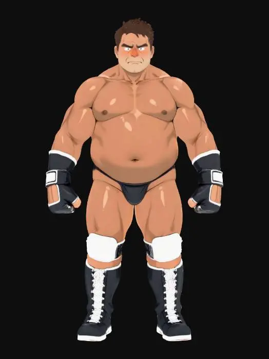 3D model for Wrestler Stance, #Thanksgiving#