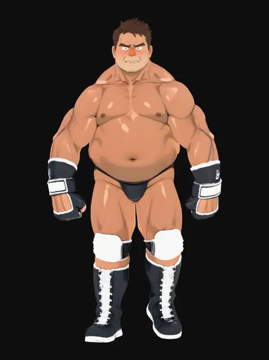 3D model for Wrestler Stance, #Thanksgiving#