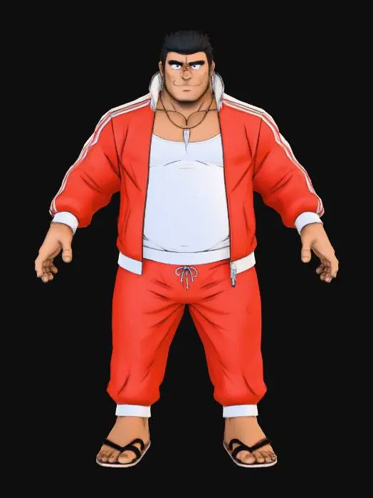 3D model for Champion in Red Tracksuit