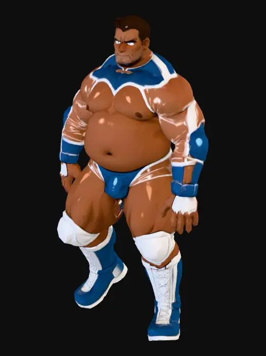 3D model for Wrestling Warrior