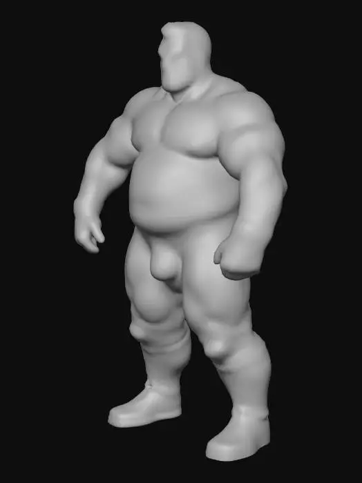 3D model for Wrestler Power Pose, #Christmas2025#