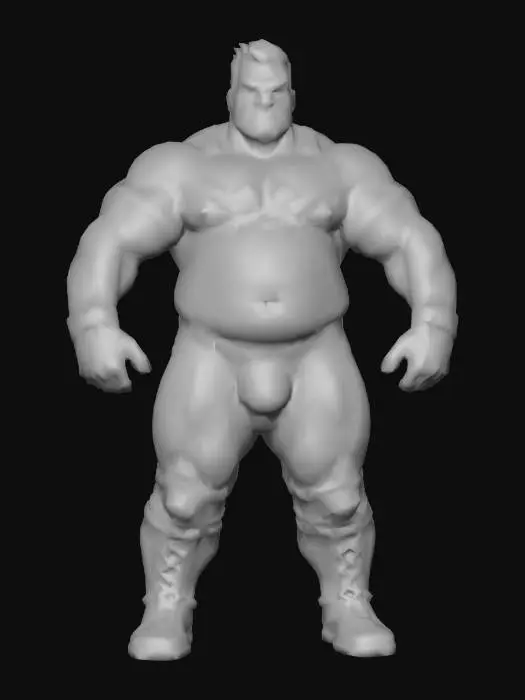 3D model for Wrestler Power Pose, #Christmas2025#