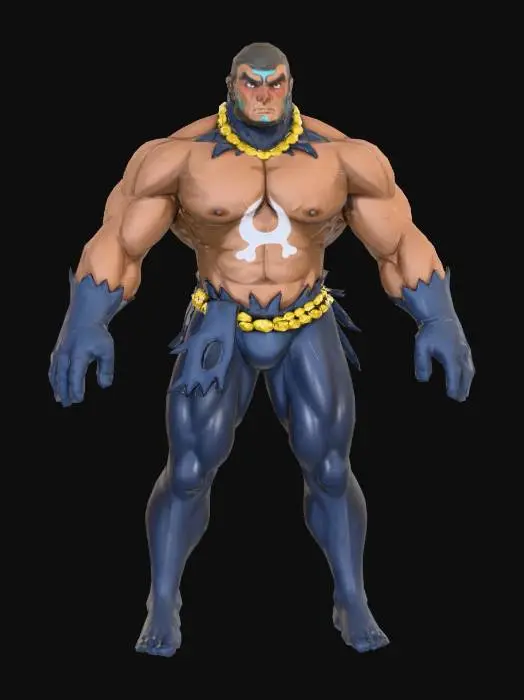 3D model for #Christmas2025#, Wrestling Champion