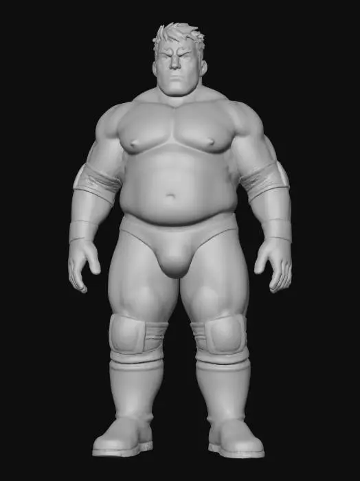3D model for Wrestling Warrior