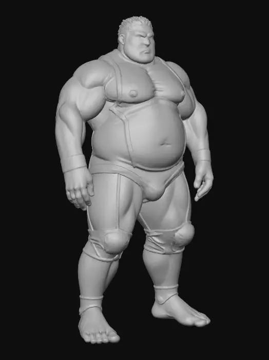 3D model for Sumo Wrestler Spirit