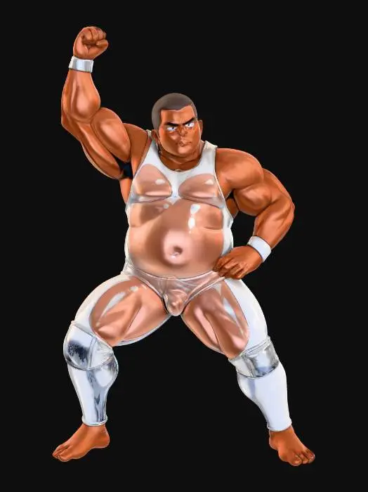 3D model for Wrestling Champion