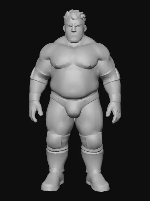3D model for Wrestling Warrior